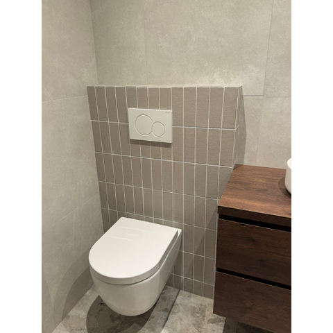 Terravito Elzino carrelage mural et de sol - 60x60cm - rectifié - aspect pierre naturelle - blanc mat (blanc) SW1119933