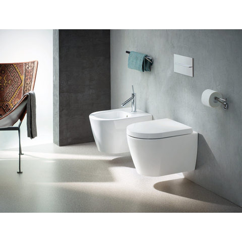 Duravit Me by starck - ME by Starck - compact - hangtoilet - 370 x 480 mm - zonder spoelrand - diepspoel - inclus - spoelrandloos - glans wit 0293436