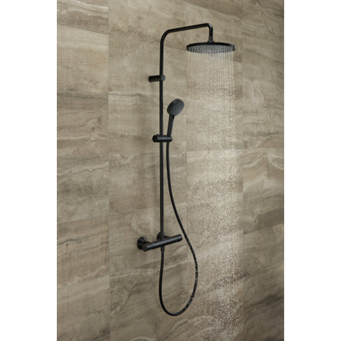 Hansgrohe Vernis Blend - 240 - 1jet - showerpipe - met thermostaat - mat zwart SW803227
