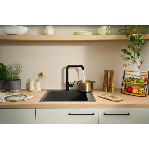 Hansgrohe Vernis Blend M35 KMK 260 U-uitloop mat zwart SW1567279