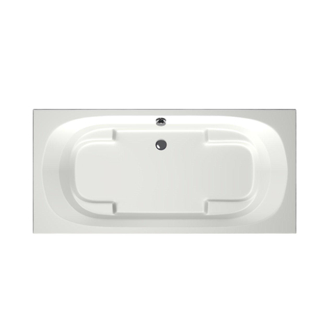 Xenz Kanaga Duobad - 190x90x53 - afvoer Midden - acryl - wit mat SW103332