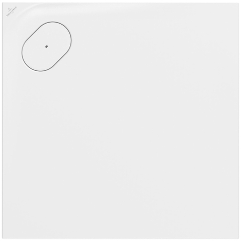 Villeroy & Boch Ecora douchebak - 80x80x3.5cm - hoekafvoer - stone white (wit) SW1558938