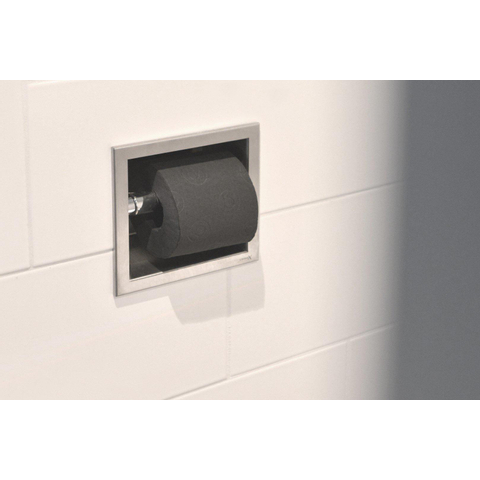Looox porte-rouleau de toilette fermé - encastré - 1 rouleau - blanc mat SW519743