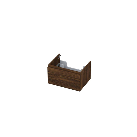 Ink meuble sous-vasque 60x35x45cm 1 tiroir sans poignée cadre tournant en bois SW352414