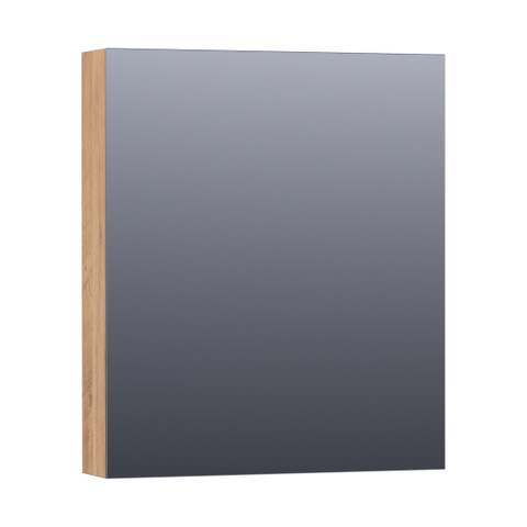 BRAUER Impress Deluxe armoire de toilette – 59 x 70 x 15 cm – LED directe – ouverture à gauche – Chateau SW371801
