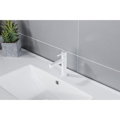 Fortifura Calvi Robinet de lave-mains - 15,4 cm - posé - 1 trou - blanc mat SW1210972