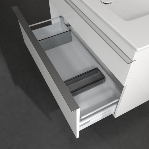 Villeroy & Boch venticello wastafelonderkast - 95.3x59cm 2x lade - glans wit GA53295