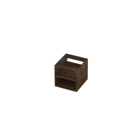 INK Fineer Regaal 40x43x40cm - open - tbv onderkast - 40x40cm - MDF Fineer Chocolate OUTLETSTORE STORE44798