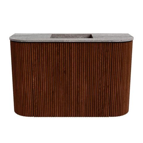 Mondiaz JOYA-DLUX 63.2cm toiletmeubel - ronding links en rechts kleur Ruby - Wastafel FAYE positie Midden Zonder kraangat kleur Oza. SW1425550