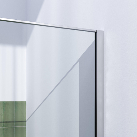 Brauer Season paroi de douche - 120x200cm - verre transparent avec cadre - 8mm - inox brossé SW1039033