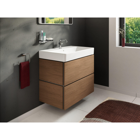 Hansgrohe Xanuia Q Wastafel/Fontein - 80x48cm - inbouw - 1 kraangat - met overloop - glans wit SW1165083