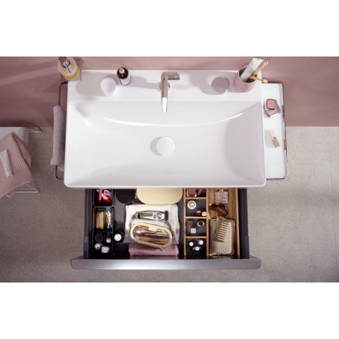 Hansgrohe Tecturis s 1 greeps wastafelkraan - 110 Fine - coolstart - met PushOpen - waste set - hoogglans chroom SW918626