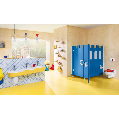 Villeroy & Boch o.novo kids toiletzitting - 1 grote en kleine zitting - 1 deksel mutlicolor - blauw (glans multi) SW209610