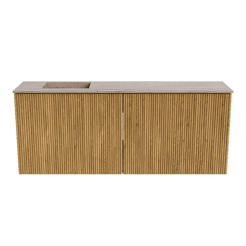 Mondiaz JOYA-DLUX 100cm meuble de toilette - couleur Oak - Vasque FAYE position Gauche 1 trou de robinet couleur Saba. SW1424199