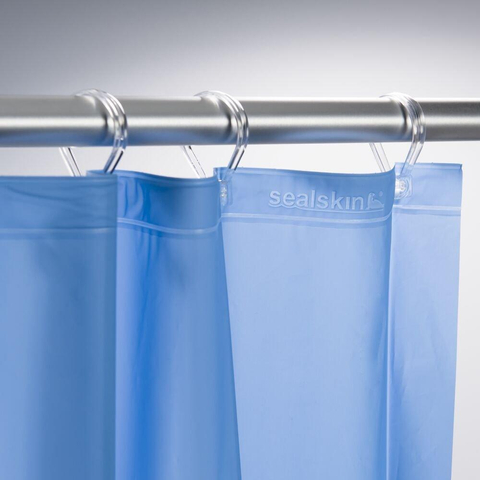 Sealskin Granada Rideau de douche PEVA 120x200 cm Bleu moyen CO217001121