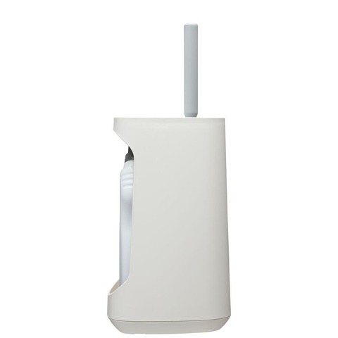 Tiger Tess Toiletborstelhouder met opbergfunctie vrijstaand en Swoop® borstel flexibel Wit Lichtgrijs SW877623