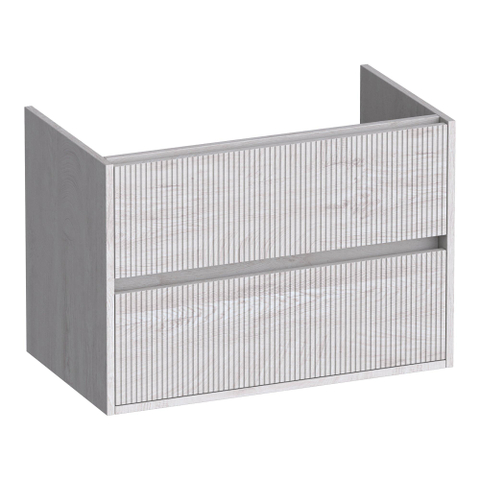 BRAUER Adore Wavy meuble sous-lavabo 80 2 tiroirs softclose - sans poignées - 1 découpe pour siphon - Forest Seashell SW1198623