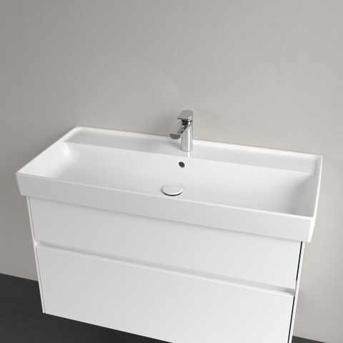 Villeroy & Boch Collaro meubelwastafel - 100x47cm - met overloop - 1 kraangat - White Alpine (glans wit) SW358337