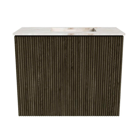 Mondiaz JOYA-DLUX 50cm toiletmeubel - kleur Shadow - Wastafel FAYE positie Rechts Zonder kraangat kleur Frappe. SW1422643