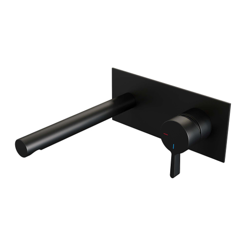 Brauer Black Edition Mitigeur lavabo encastrable économiseur d'énergie Noir mat SW385402