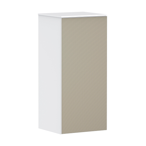 Hansgrohe Xevolos E Armoire mi-haute - 89x40x36cm - 1 porte - façade patterned bronze - push to open - charnière à droite - matt white SW995410