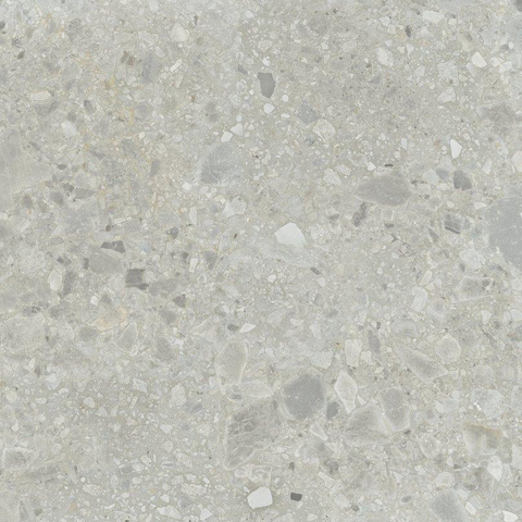 Baldocer Ceramica Carrelage sol et mural Nover Steel 80x80cm rectifié Terrazzo Gris mat SW454716