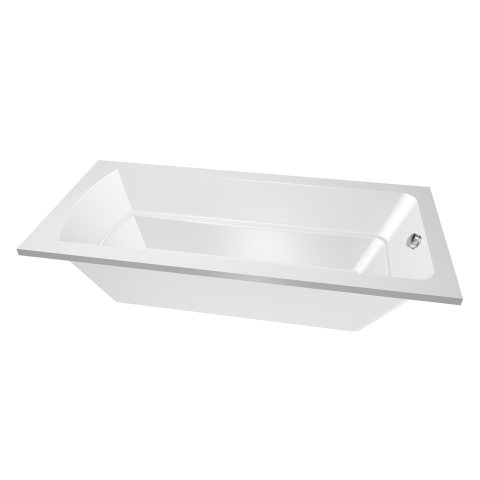 Xenz Bodysize Baignoire îlot - 190x90x48 - bonde extrémité - acrylique - blanc SW103430