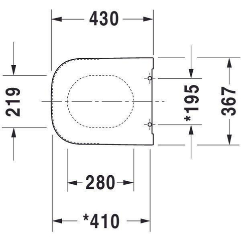 Duravit Happy D.2 WC-zitting 43x35.9x4.3cm met softclose met quickrelease Kunststof Antraciet Mat SW297027