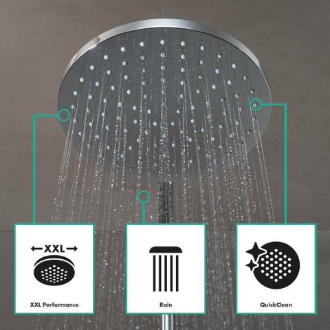 Hansgrohe Vernis Blend Showerpipe - 200 - 1jet - met douche - thermostaat - hoogglans chroom SW647130