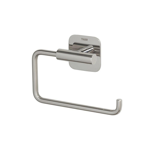 Tiger Colar Toiletrolhouder - zonder klep - zelfklevend - gepolijst RVS SW106825