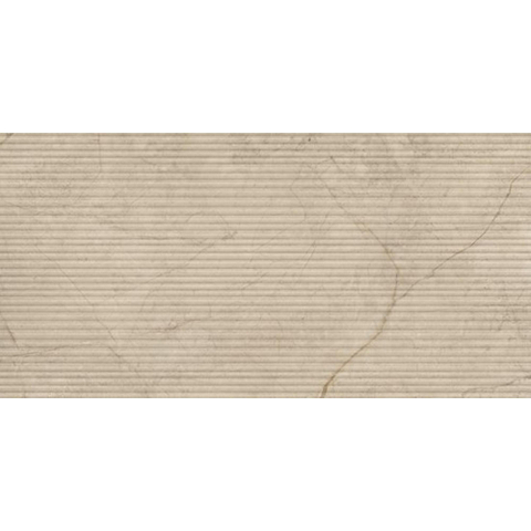 Ceralto Maniero Design Carrelage mural - 60x120cm - 9.0mm - rectifié - shade river 3d nervuré (Beige) SW1574246