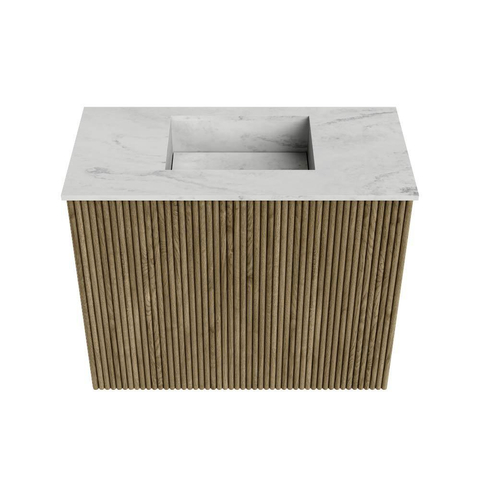 Mondiaz JOYA-DLUX 50cm toiletmeubel - kleur Dusk - Wastafel FAYE positie Midden Zonder kraangat kleur Opalo. SW1423303