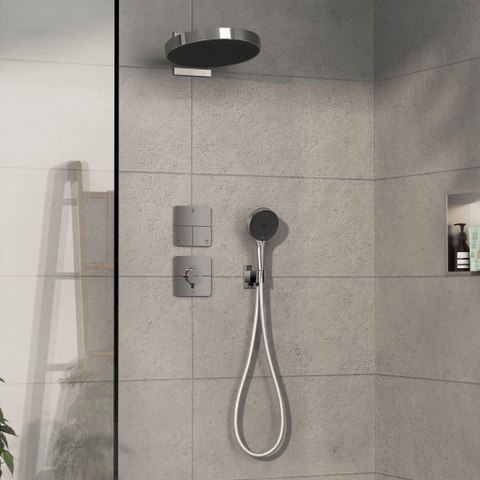 Hansgrohe Showerselect comfort q Thermsotaat - inbouw - 1 functie - extra uitgang - hoogglans chroom SW918101