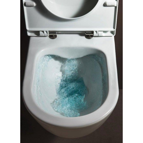 Laufen Pro Pack WC suspendu 39.7x55.7x46.5cm sans bride abattant wc slimseat softclose céramique brillant blanc SW97463