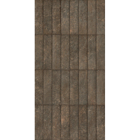 ÉCHANTILLON Terravito Elzino carreau mural et de sol - 6x24cm - aspect pierre naturelle - Cocoa mat (brun) SW1221283