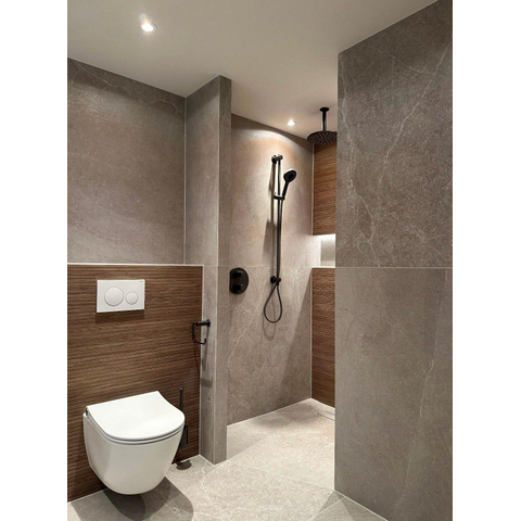 Terravito Rovella wand- en vloertegel - 60x120cm - gerectificeerd - Natuursteen look - Pearl mat (grijs) SW1120047