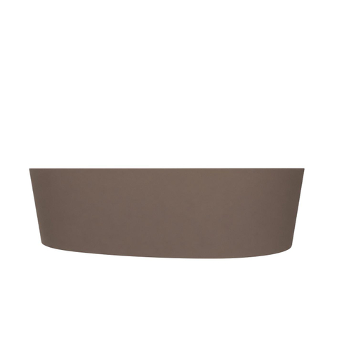 Arcqua Rocker waskom - opbouw - organisch rechts - 50x37cm - mat mokka SW1584238
