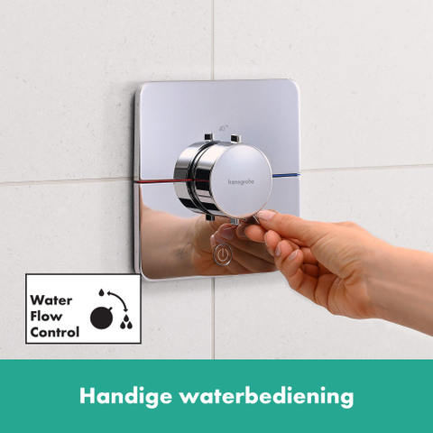 Hansgrohe Showerselect comfort q Thermsotaat - inbouw - 1 functie - extra uitgang - hoogglans chroom SW918101