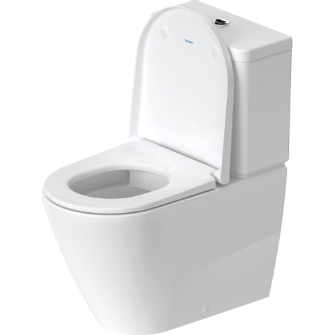 Duravit D-Neo staand toilet 37x65x40cm Zonder reservoir Glans Wit SW640485