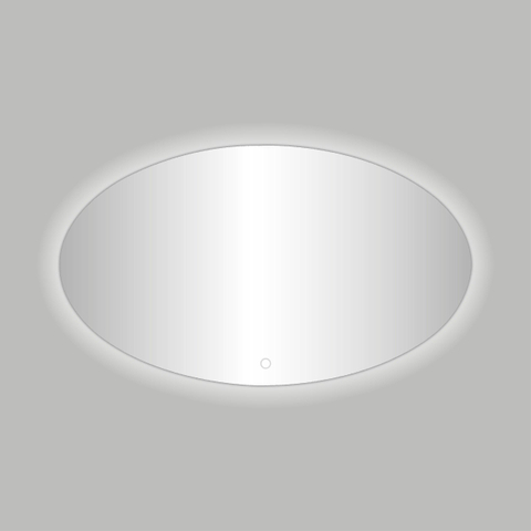 Best Design Divo spiegel ovaal 80x60cm inclusief LED verlichting met touchscreen schakelaar SW420078