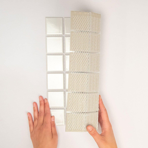 The Mosaic Factory Barcelona mozaïektegel - 30x30cm - 6mm - vierkant - 4.8x4.8 - glans extra wit SW62169
