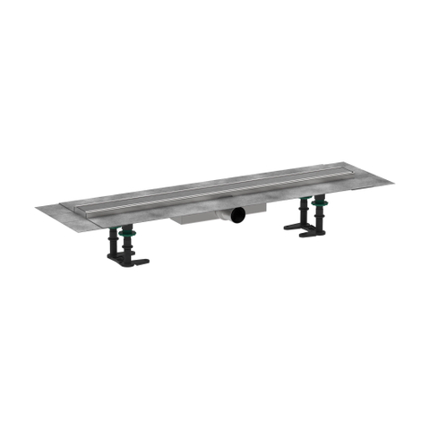 Hansgrohe RainDrain Compact Caniveau de douche - 70cm - installation à ras - brushed stainless steel SW1590315