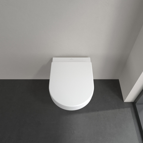Villeroy & Boch Architectura WC suspendu - 53cm - sans rebord de rinçage - cuvette profonde Twistflush - CeramicPlus - blanc SW1162138