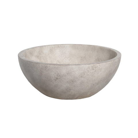 Ideavit Beton vasque à poser - 36x36x14.5cm - ronde - avec bonde clic-clac - béton SW1080014