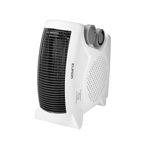 Eurom VK 2001 Chauffage soufflant 2000 watts position debout couchée 12x24x24.7cm Blanc SW486862
