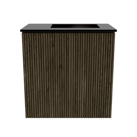 Mondiaz JOYA 40cm meuble de toilette - couleur Shadow - Vasque FAYE position Droite Sans trou de robinet couleur Urban. SW1421480