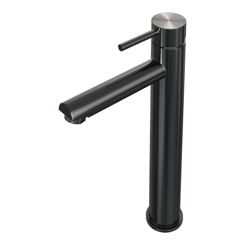 Brauer Gunmetal Edition Wastafelmengkraan opbouw - hoog - model a - PVD - geborsteld gunmetal - licht beschadigd - OUTLET UDEN STORE44470