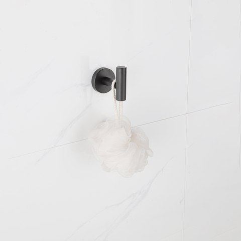Adema Sparkle 2.0 Ensemble WC - porte-rouleau - crochet à serviette - porte-brosse de toilette - noir mat SW1413910