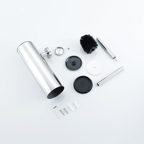 Fortifura Calvi Toiletset 5-delig - toiletrolhouder - reserverolhouder - toiletborstelhouder - handdoekhaak - pedaalemmer - hoogglans chroom SW1443516