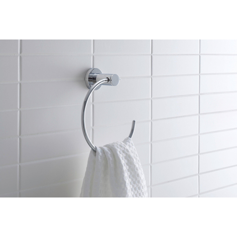 Duravit D-code Handdoekring - hoogglans chroom 0315316